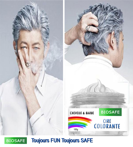 Cire japonaise colorante pour cheveux grises