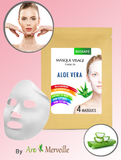 4 x masques visage à l’aloe vera – améliorer l’élasticité de l’épiderme